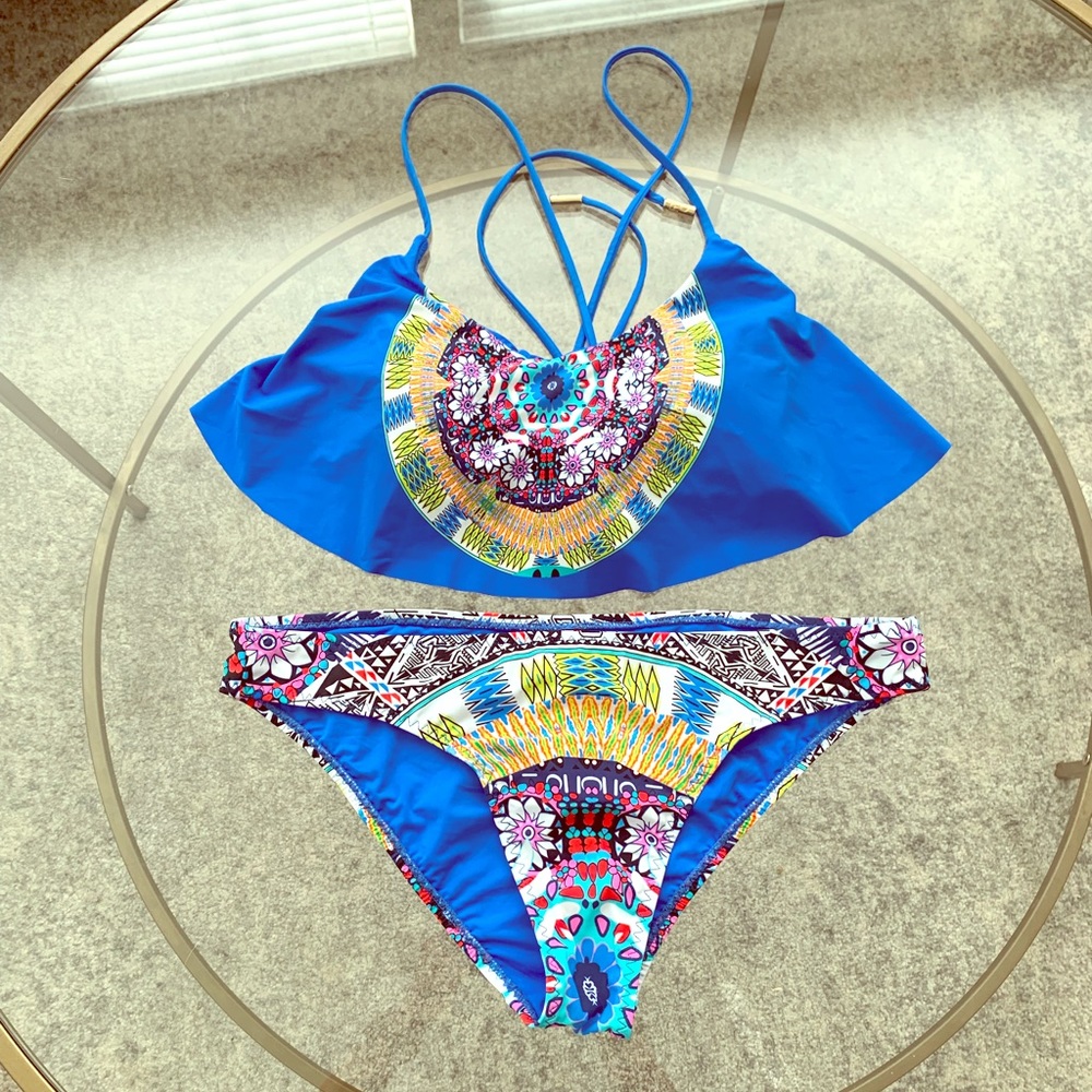 Red Carter Royal Blue Bikini small top new never worn. Bottom not included